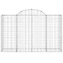 Wire mesh baskets 40 units, arched shape, iron, 200x50x120/140 cm by , Pots and planters - Ref: Foro24-3146359, Price: 3,00 €...