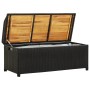 Gartenbank aus synthetischem Rattan schwarz 120 cm von vidaXL, Gartenbänke - Ref: Foro24-46480, Preis: 191,62 €, Rabatt: %