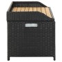 Gartenbank aus synthetischem Rattan schwarz 120 cm von vidaXL, Gartenbänke - Ref: Foro24-46480, Preis: 191,62 €, Rabatt: %