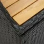 Gartenbank aus synthetischem Rattan schwarz 120 cm von vidaXL, Gartenbänke - Ref: Foro24-46480, Preis: 232,27 €, Rabatt: %