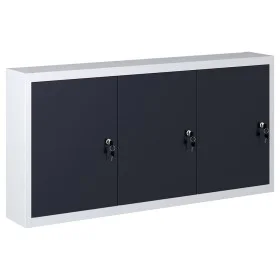 Gray and black metal industrial wall tool cabinet by vidaXL, Tool cabinets - Ref: Foro24-145353, Price: 128,77 €, Discount: %