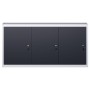 Industrieller Wand-Werkzeugschrank aus grauem und schwarzem Metall von vidaXL, Werkzeugschränke - Ref: Foro24-145353, Preis: ...