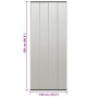 Mosquitera de puerta cortina malla poliéster negro 100x220 cm