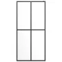 Shower screen with ESG glass shelf and black aluminum 100x195cm by , Shower walls and screens - Ref: Foro24-3185470, Price: 2...