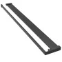 Shower screen with ESG glass shelf and black aluminum 100x195cm by , Shower walls and screens - Ref: Foro24-3185470, Price: 2...