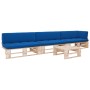 Pallet furniture 4 pieces and cushions made of impregnated pine wood. by , Garden sets - Ref: Foro24-3066754, Price: 424,94 €...