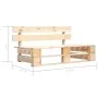 Pallet furniture 4 pieces and cushions made of impregnated pine wood. by , Garden sets - Ref: Foro24-3066754, Price: 376,88 €...
