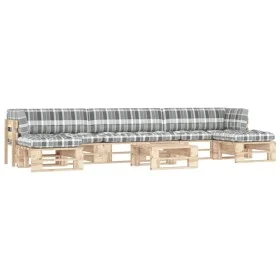 Pallet furniture 6 pieces and cushions made of impregnated pine wood. by , Garden sets - Ref: Foro24-3066974, Price: 484,28 €...