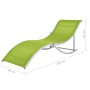 Klappbare Sonnenliegen 2 Einheiten grünes Textilene von vidaXL, Liegen - Ref: Foro24-47787, Preis: 248,34 €, Rabatt: %