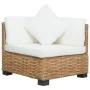 Corner sofa with natural rattan cushions by vidaXL, Modular outdoor sofas - Ref: Foro24-286279, Price: 213,48 €, Discount: %