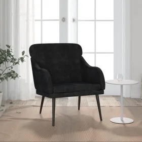 Sessel aus schwarzem Samt 63x76x80 cm von , Sessel - Ref: Foro24-351440, Preis: 98,20 €, Rabatt: %