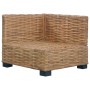 Ecksofa mit Kissen aus natürlichem Rattan von vidaXL, Modulare Sofas für den Außenbereich - Ref: Foro24-286279, Preis: 216,43...