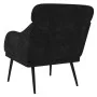 Sillón de terciopelo negro 63x76x80 cm de , Sillones - Ref: Foro24-351440, Precio: 98,47 €, Descuento: %