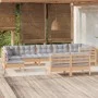 Juego de muebles de jardín 9 pzas y cojines madera maciza pino de , Conjuntos de jardín - Ref: Foro24-3096477, Precio: 722,48...