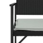2-Sitzer Gartenbank mit Kissen aus schwarzem synthetischem Rattan von , Gartenbänke - Ref: Foro24-364119, Preis: 81,18 €, Rab...