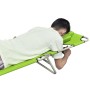 Folding steel sun lounger with apple green head cushion. by , Loungers - Ref: Foro24-41484, Price: 59,91 €, Discount: %