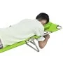 Tumbona plegable de acero y cojín de cabeza acero verde manzana de , Tumbonas - Ref: Foro24-41484, Precio: 61,04 €, Descuento: %