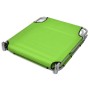 Folding steel sun lounger with apple green head cushion. by , Loungers - Ref: Foro24-41484, Price: 59,91 €, Discount: %
