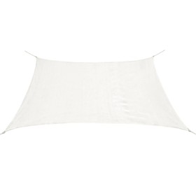 Rectangular HDPE sail shade 4x6 m white by , Umbrellas - Ref: Foro24-43017, Price: 60,04 €, Discount: %