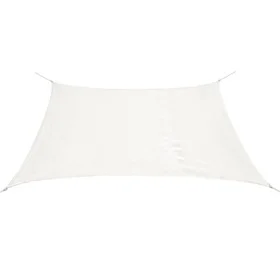 Rectangular HDPE sail shade 4x6 m white by , Umbrellas - Ref: Foro24-43017, Price: 51,84 €, Discount: %