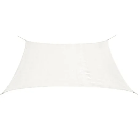 Rectangular HDPE sail shade 4x6 m white by , Umbrellas - Ref: Foro24-43017, Price: 51,84 €, Discount: %