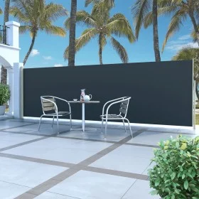 Retractable side awning 160x500 cm black by , Umbrellas - Ref: Foro24-45460, Price: 84,68 €, Discount: %