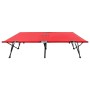 Tumbona doble plegable acero roja de , Tumbonas - Ref: Foro24-47761, Precio: 116,33 €, Descuento: %