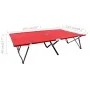 Tumbona doble plegable acero roja de , Tumbonas - Ref: Foro24-47761, Precio: 114,18 €, Descuento: %