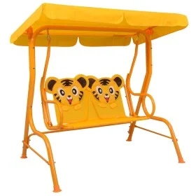Rocking chair for children, yellow fabric, 115x75x110 cm by , Garden rockers - Ref: Foro24-48098, Price: 105,52 €, Discount: %
