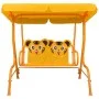 Banco balancín para niños tela amarillo 115x75x110 cm de , Balancines de jardín - Ref: Foro24-48098, Precio: 105,52 €, Descue...
