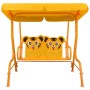 Schaukelbank für Kinder gelber Stoff 115x75x110 cm von , Gartenwippen - Ref: Foro24-48098, Preis: 116,75 €, Rabatt: %