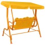 Schaukelbank für Kinder gelber Stoff 115x75x110 cm von , Gartenwippen - Ref: Foro24-48098, Preis: 116,75 €, Rabatt: %