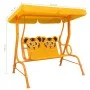 Banco balancín para niños tela amarillo 115x75x110 cm de , Balancines de jardín - Ref: Foro24-48098, Precio: 105,52 €, Descue...