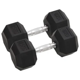 Dumbbells 2 units cast iron 30 kg by , free weight - Ref: Foro24-93606, Price: 129,34 €, Discount: %