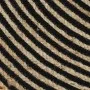 Handgewebter Juteteppich spiralförmig Design schwarz 90 cm von , Teppiche - Ref: Foro24-133719, Preis: 37,12 €, Rabatt: %