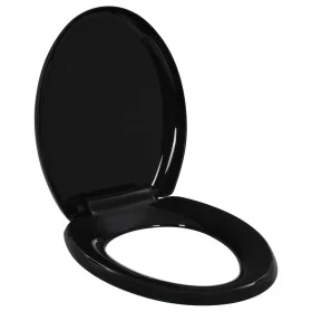 Tapa de váter cierre suave y desenganche rápido negra by , Toilet and bidet seats - Ref: Foro24-145016, Price: 24,42 €, Disco...