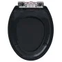 Toilettensitzdeckel mit Soft-Close-Funktion und Schnellverschluss, schwarz. von , Toiletten- und Bidetsitze - Ref: Foro24-145...