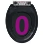 Toilettensitzdeckel mit Soft-Close-Funktion und Schnellverschluss, schwarz. von , Toiletten- und Bidetsitze - Ref: Foro24-145...