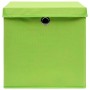 Aufbewahrungsboxen mit Deckel 10 Stück grüner Stoff 32x32x32 cm von , Aufbewahrungskörbe - Ref: Foro24-288372, Preis: 60,73 €...