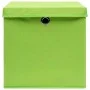 Storage boxes with lids 10 pcs green fabric 32x32x32 cm by , Storage baskets - Ref: Foro24-288372, Price: 53,72 €, Discount: %