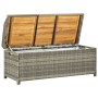 Graue Gartenbank aus synthetischem Rattan, 120 cm von vidaXL, Gartenbänke - Ref: Foro24-46481, Preis: 243,40 €, Rabatt: %