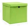 Storage boxes with lids 10 pcs green fabric 32x32x32 cm by , Storage baskets - Ref: Foro24-288372, Price: 53,72 €, Discount: %