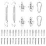 Set of 8 stainless steel sail shade accessories by , Accessories for awnings - Ref: Foro24-310247, Price: 22,01 €, Discount: %