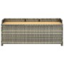 Gray synthetic rattan garden storage bench 120 cm by vidaXL, garden benches - Ref: Foro24-46481, Price: 189,59 €, Discount: %