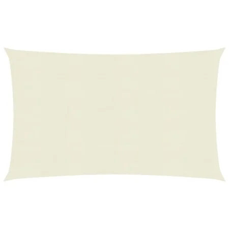 Cream HDPE sail shade 160 g/m² 3.5x5 m by , Umbrellas - Ref: Foro24-311187, Price: 42,71 €, Discount: %