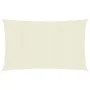 Cream HDPE sail shade 160 g/m² 3.5x5 m by , Umbrellas - Ref: Foro24-311187, Price: 42,71 €, Discount: %