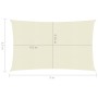 Cremefarbene HDPE-Segelmarkise 160 g/m² 3,5x5 m von , Sonnenschirme - Ref: Foro24-311187, Preis: 43,87 €, Rabatt: %