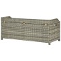 Graue Gartenbank aus synthetischem Rattan, 120 cm von vidaXL, Gartenbänke - Ref: Foro24-46481, Preis: 243,40 €, Rabatt: %