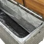 Gray synthetic rattan garden storage bench 120 cm by vidaXL, garden benches - Ref: Foro24-46481, Price: 238,22 €, Discount: %