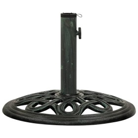 Base de sombrilla de hierro fundido verde 40x40x32 cm de , Bases para sombrillas - Ref: Foro24-317765, Precio: 62,19 €, Descu...